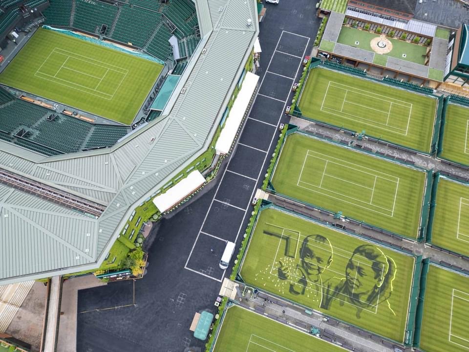 WaterAid and Wimbledon: Art on tennis courts for clean water